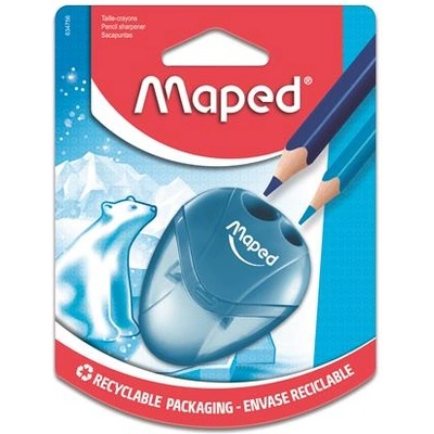 Maped Пасатор, перфоратор с две дупки, контейнер, MAPED "I-Gloo", смесени цветове 634756/634750 (634756/634750)