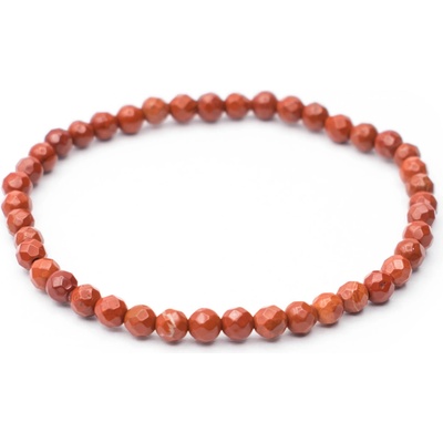 Milujeme Kameny jaspis červený fazetovaný kulička NFK20