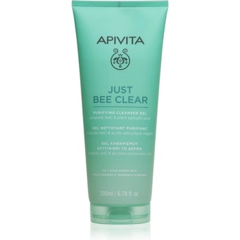 APIVITA Just Bee Clear Purifying Cleanser Gel почистващ гел за лице против акне 200ml