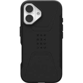 Urban Armor Gear Калъф UAG - Civilian MagSafe, iPhone 16, черен (840283914188)