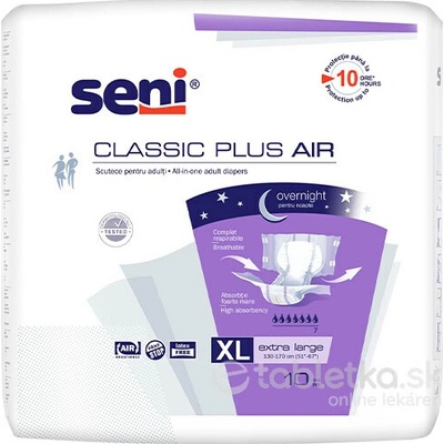 Seni CLASSIC PLUS AIR XL plienkové nohavičky 10 ks