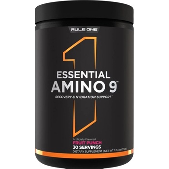 Image 1 of Rule 1 Essential Amino 9 | EAA with Electrolytes [345 грама] Плодов Пунш