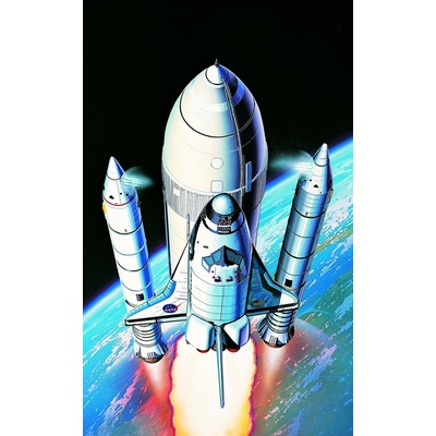 Academy Model Kit vesmír 12707 SPACE SHUTTLE / BOOSTER ROCKET MCP 1:288 1:288