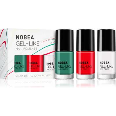 NOBEA Day-to-Day 3-Piece Gel-like Nail Polish set комплект лак за нокти 3x6ml