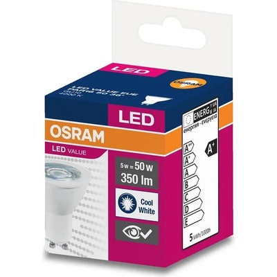 Kрушка Osram LED, GU10, 5W, 230V, 350 lm, 4000K