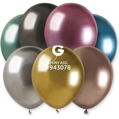 Godan BALÓNKY latexové chromové mix barev 13 cm