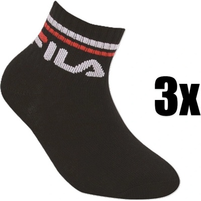 Fila 3pack ponožky Junior černá