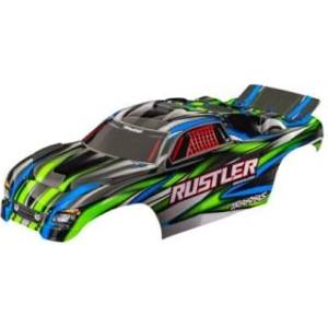 Traxxas каросерия Rustler зелена (безщипкова)