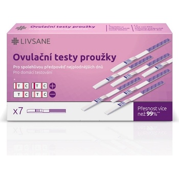 Livsane Test ovulační plodné dny proužky 7 ks