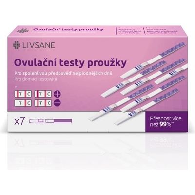 Livsane Test ovulační plodné dny proužky 7 ks – Zboží Dáma