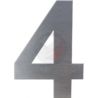 DOLS DLS-C-4 - nerezová číslice 4, číslo na dům, výška 150 mm