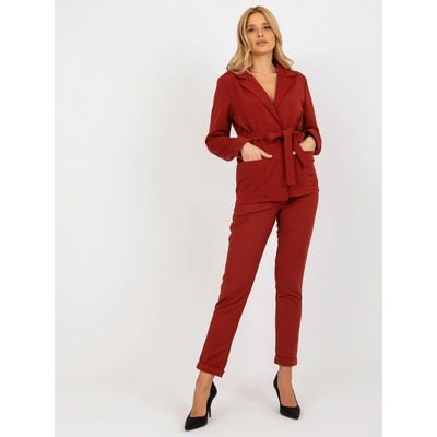 Sako na zavazovanie s vreckami LK-MA-507798.51P-BORDO