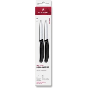 Victorinox - Комплект кухненски ножове за зеленчуци SWISS CLASSIC 10 см, 2 бр. , черен (GG754)