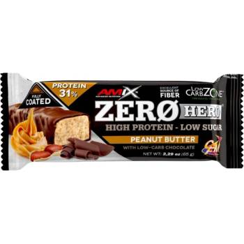 Image 1 of Amix Nutrition ZeroHero Protein Bar [65 грама] Фъстъчено масло
