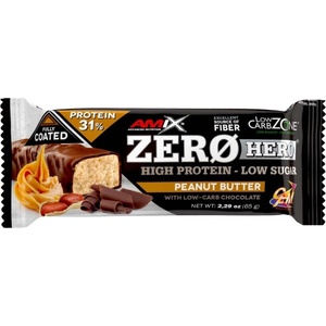 Amix Nutrition ZeroHero Protein Bar [65 грама] Фъстъчено масло