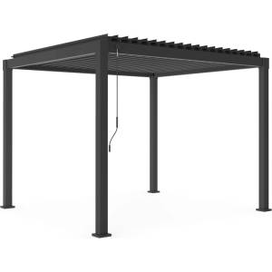 Bizzotto Пергола 3x3m GARDA 300x300x240 cm. антрацит (0795804)