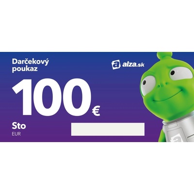 Elektronický darčekový poukaz Alza.sk na nákup tovaru v hodnote 100 €