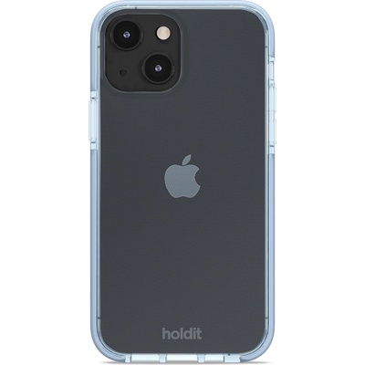 Holdit Калъф Holdit - Silicone, iPhone 13/14, Mineral Blue (7330985160578)