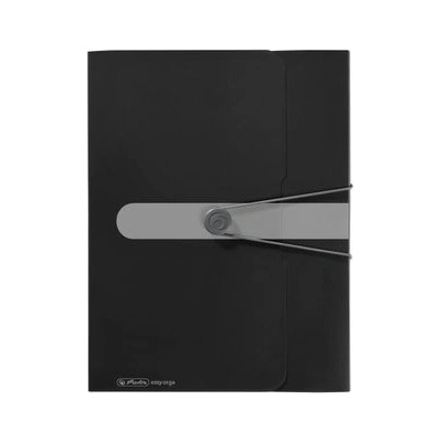 Herlitz s gumičkou Easy Orga A4 PP čierny HL206117