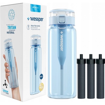 Wessper ActiveMax Clarti 0,68 l modrá + Filtry 3 ks