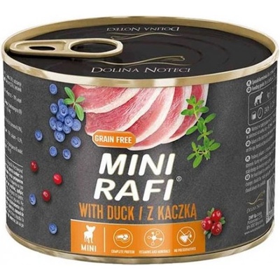 Dolina Noteci Rafi mini duck - консерва за кучета с патешко, за малки породи, 185 гр - Полша