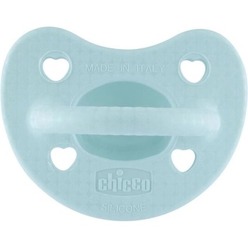 Chicco Силиконова залъгалка Chicco - Soft Lux, 2-6 м, синя, асортимент (N0378)