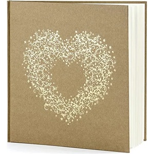 PartyDeco Книга за пожелания с златни детайли