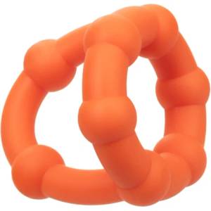 CalExotics Двоен пенис пръстен от силикон Alpha Ring