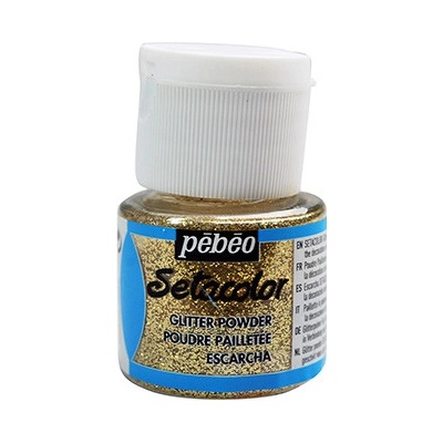 Pebeo Setacolor glitrový prášok, zlatý, 10g