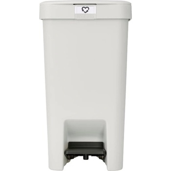 Brabantia Кош за боклук с педал Brabantia StepUp 1008480, 16 л, Екологични материали, Голям отвор, Светлосив (1008480)
