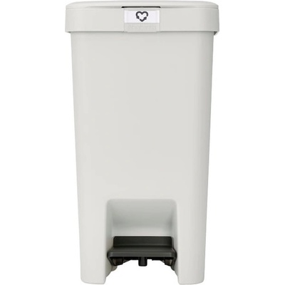 Brabantia Кош за боклук с педал Brabantia StepUp 1008480, 16 л, Екологични материали, Голям отвор, Светлосив (1008480)