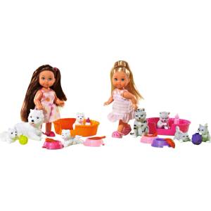 Simba Toys Evi Love Animal Friends - кукла с четири домашни любимеца