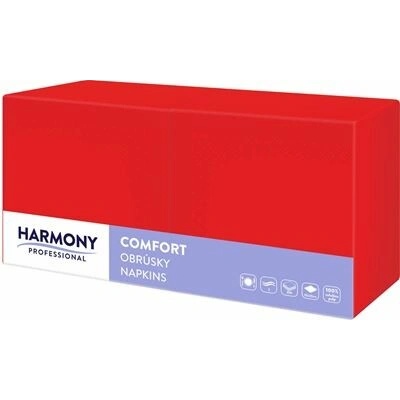 HARMONY Obrúsky 2V red/červené 33x33 cm 250 ks