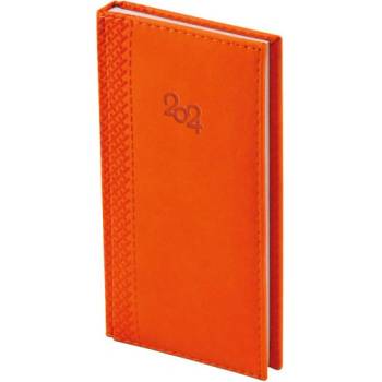 Бележник с дати термо с кант 8х16 cm Оранжев (2011015-04-42139629)