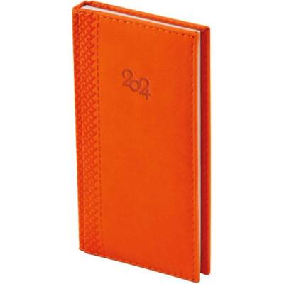 Бележник с дати термо с кант 8х16 cm Оранжев (2011015-04-42139629)