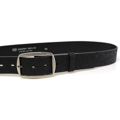 Penny Belts dámský kožený opasek EXKLUZIV 117-V2-60 černý