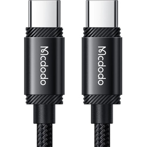 Mcdodo Кабел за данни - Mcdodo (CA-3680) - Type-C → Type-C, бързо зареждане, 5A, 240W, 1.2m - Черен