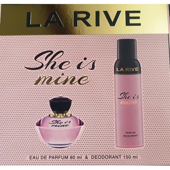 La Rive подаръчен комплект за жени, She is mine, EDP 90мл, дезодорант 150мл