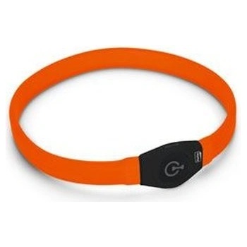 KAR Obojek nylon LED USB nabíjecí