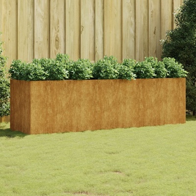 vidaXL vyvýšený záhon 280 x 80 x 80 cm cortenová ocel