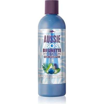 Aussie Brunette Blue Shampoo хидратиращ шампоан за тъмна коса 290ml