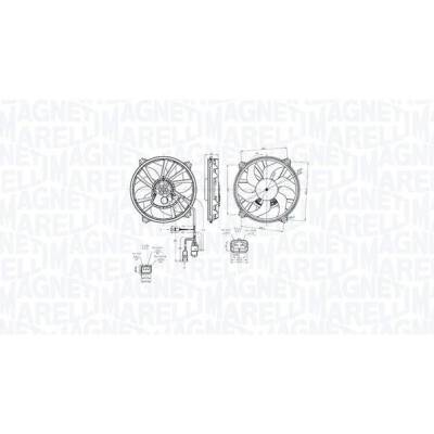 Větrák, chlazení motoru MAGNETI MARELLI 069422870010