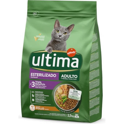 Ultima Cat Sterilized Adult kuracie 2 x 2,5 kg