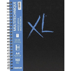 Canson Book Wire Bound Long Side XL Mixed Media Скицник 60 A4 160 g Portrait (C31200L022)