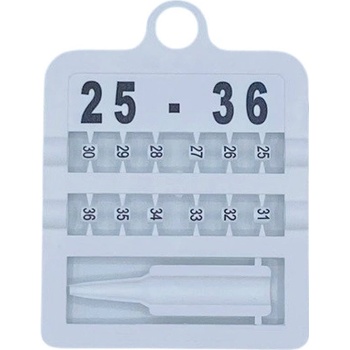 E-Z Split Ring Kroužky číselné, 3 mm/ bílé 25-36