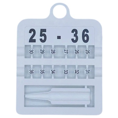 E-Z Split Ring Kroužky číselné, 3 mm/ bílé 25-36