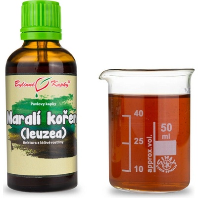 Bylinné kapky Maralí koreň leuzea parcha bylinné kvapky tinktúra 50 ml