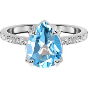 Silenti Jewelry Сребърен пръстен "Есенция" - 10 - 62 мм (19.7мм диам. )