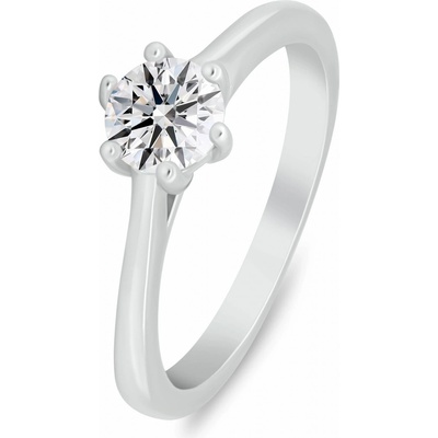 Brilio Silver Zásnubní stříbrný prsten s kubickým zirkonem RI151W