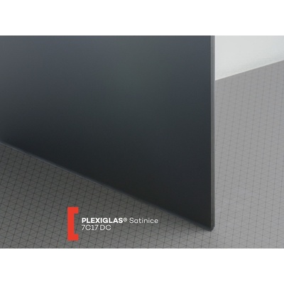Röhm Pískované Plexiglas Satinice 6 mm 7C17 DC carbon 1520 x 2030 mm černý 1 ks